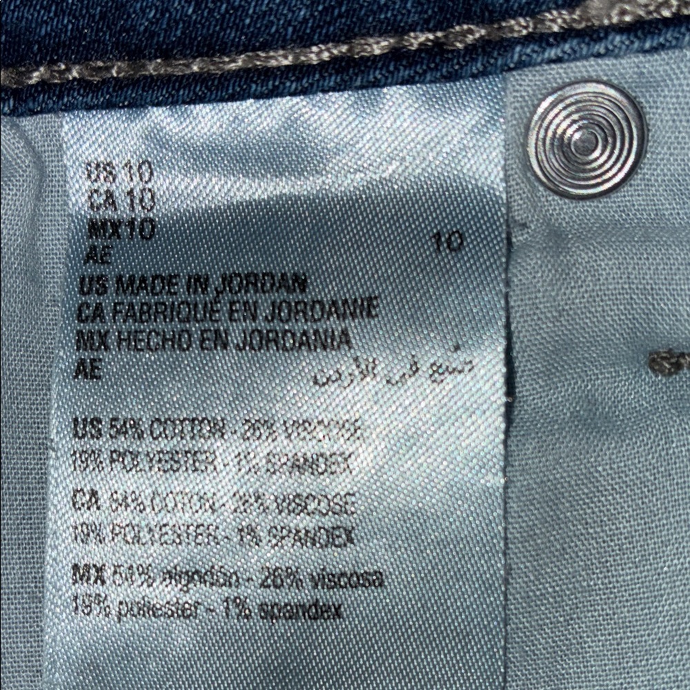 CHARTER CLUB Jeans Lexington Straight Leg High-Rise Women's Medium Wash. 10 - Picture 11 of 17